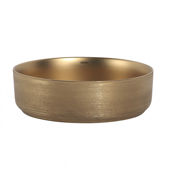 Раковина-чаша Abber Bequem 40 см AC2109BGM, золото матовое фото 2