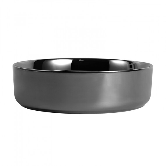 Раковина-чаша Abber Bequem 40 см AC2109GS, серебро фото 2