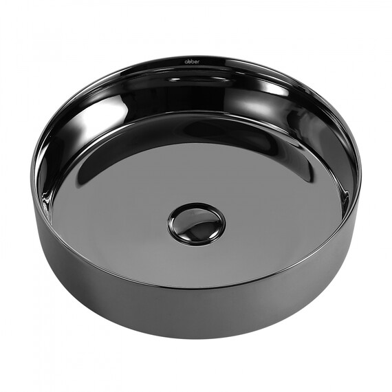 Раковина-чаша Abber Bequem 40 см AC2109GS, серебро фото 3