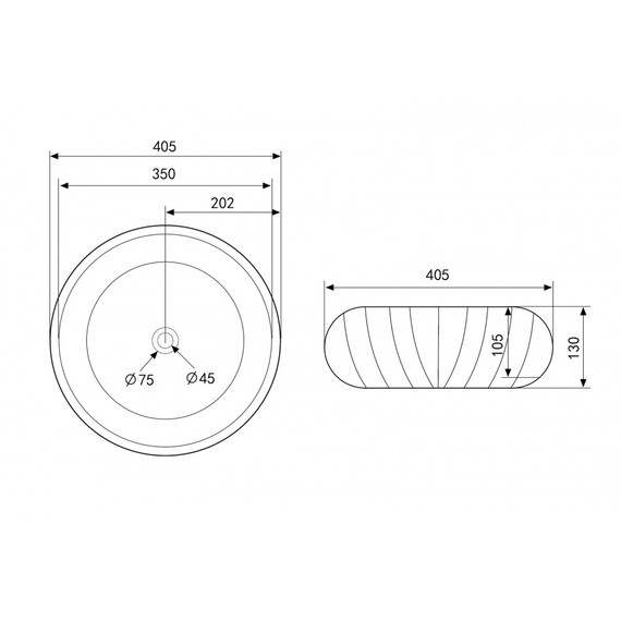 Раковина-чаша Abber Bequem 40 см AC2115 фото 4