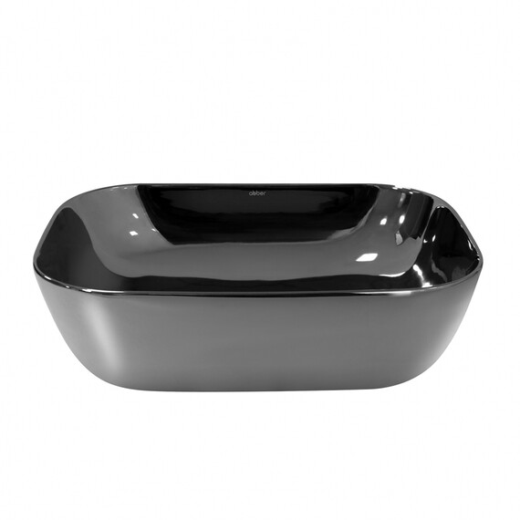Раковина-чаша Abber Rechteck 46 см AC2200GS, серебро фото 3