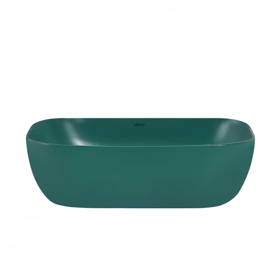 Раковина-чаша Abber Rechteck 46 см AC2200MBG, темно-зеленый матовый фото 3