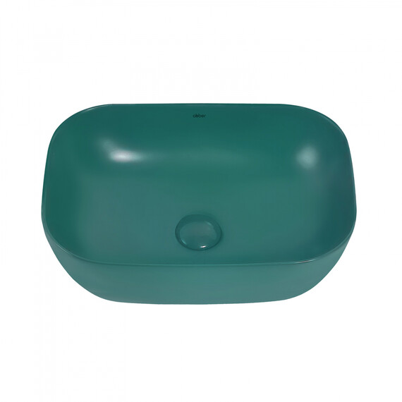 Раковина-чаша Abber Rechteck 46 см AC2200MBG, темно-зеленый матовый фото 4