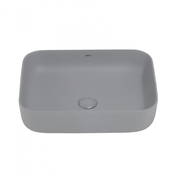 Раковина-чаша Abber Rechteck 50 см AC2202MG, серый матовый фото 3