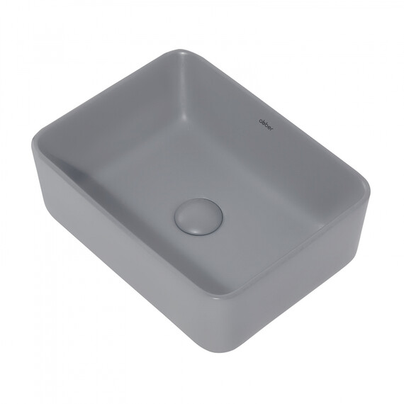 Раковина-чаша Abber Rechteck 48 см AC2213MG, серый матовый фото 4