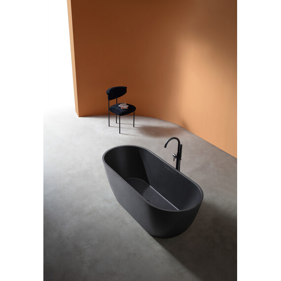 Ванна отдельностоящая Abber Frankfurt 170x75 см AM9941B, черный фото 9