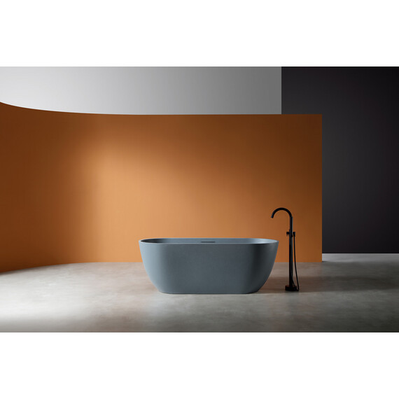 Ванна отдельностоящая Abber Frankfurt 170x75 см AM9941G, серый фото 8