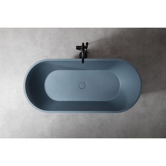 Ванна отдельностоящая Abber Frankfurt 170x75 см AM9941G, серый фото 9