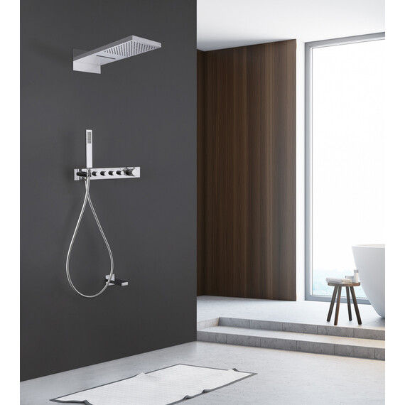 Душевая система для ванны с термостатом Abber Rund AF8753 фото 2