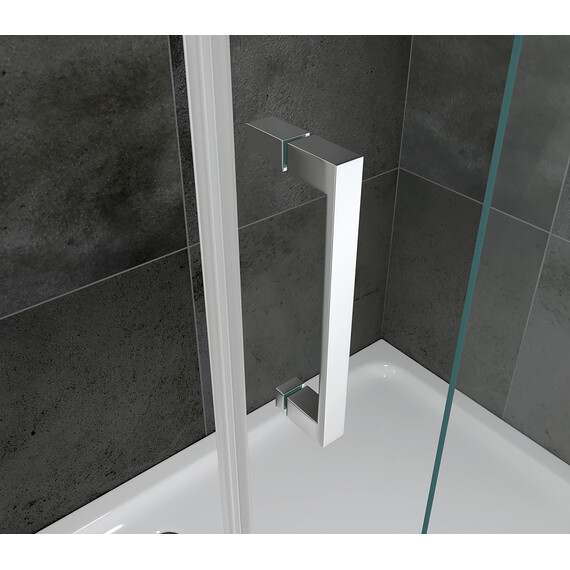 Душевая дверь Abber Komfort 130 см AG93130 (стекло 8 мм), хром/прозрачное фото 4