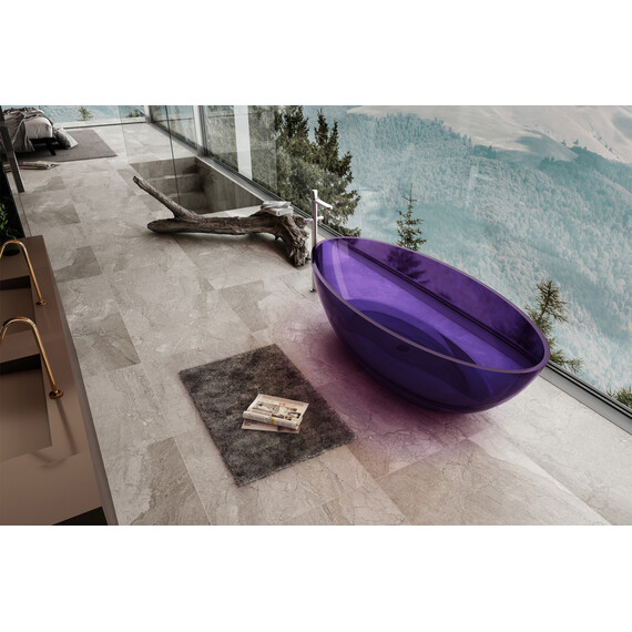 Ванна прозрачная Abber Kristall 180x85 см AT9702Amethyst, фиолетовый фото 3