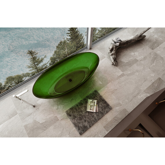 Ванна прозрачная Abber Kristall 180x85 см AT9702Emerald, зеленый фото 4