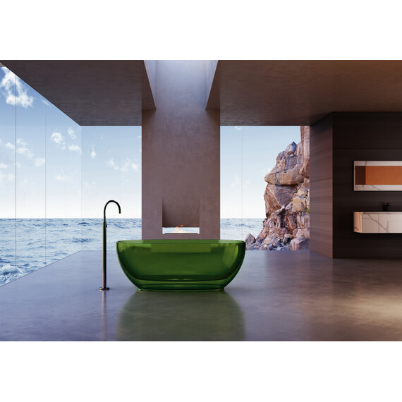 Ванна прозрачная Abber Kristall 170x75 см AT9703Emerald, зеленый фото 2