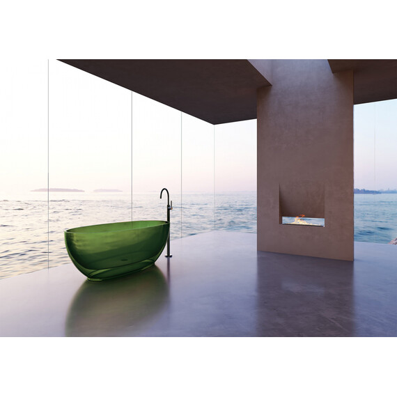 Ванна прозрачная Abber Kristall 170x75 см AT9703Emerald, зеленый фото 3