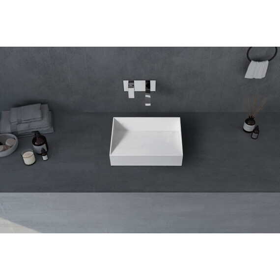 Раковина-чаша Abber Stein 60 см AS2623, белый матовый фото 2