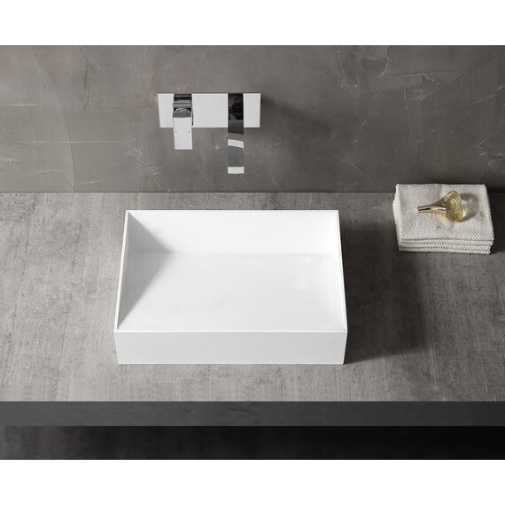 Раковина-чаша Abber Stein 60 см AS2623, белый матовый фото 3