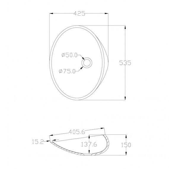 Раковина-чаша прозрачная Abber Kristall 53 см AT2812Opal, коричневый фото 6