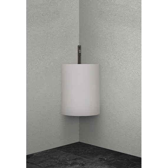 Раковина подвесная Abber Stein 42 см AS2625, белый матовый фото 4