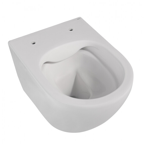 Унитаз подвесной безободковый Abber Bequem AC1100MW с крышкой микролифт, белый матовый фото 17