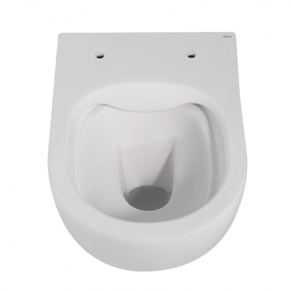 Унитаз подвесной безободковый Abber Bequem AC1100MW с крышкой микролифт, белый матовый фото 18