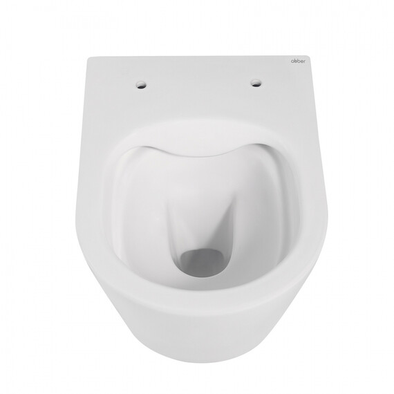 Унитаз подвесной безободковый Abber Bequem AC1102MW с крышкой микролифт, белый матовый, Цвет производителя: белый матовый фото 13