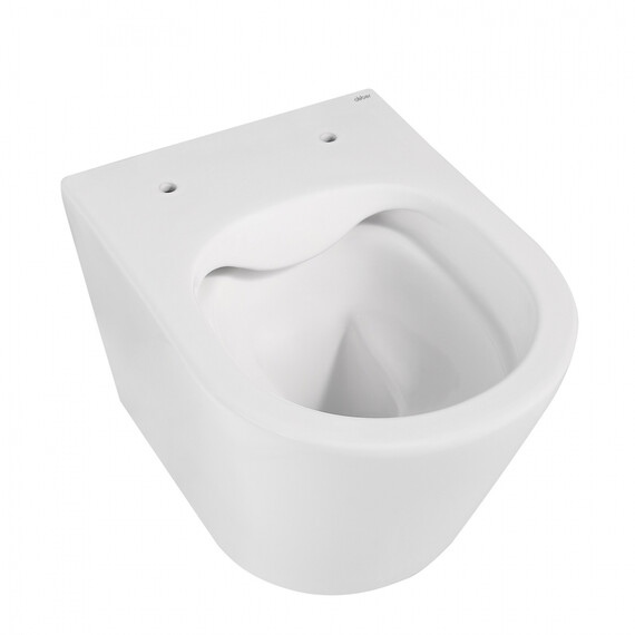 Унитаз подвесной безободковый Abber Bequem AC1102MW с крышкой микролифт, белый матовый, Цвет производителя: белый матовый фото 6