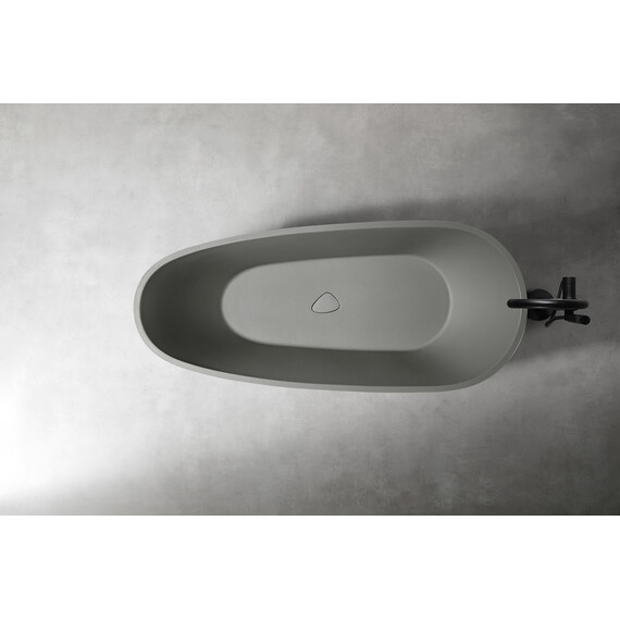 Ванна отдельностоящая Abber Dortmund 170x75 см AM9911MLG, светло-серый матовый фото 10