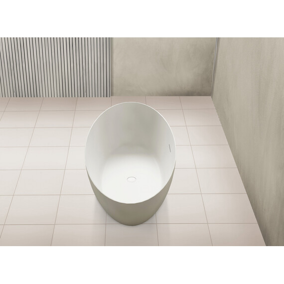 Ванна отдельностоящая Abber Stein 170x80 см AS9625-1.7, белый матовый, Размер - мм: 1700x800 фото 11