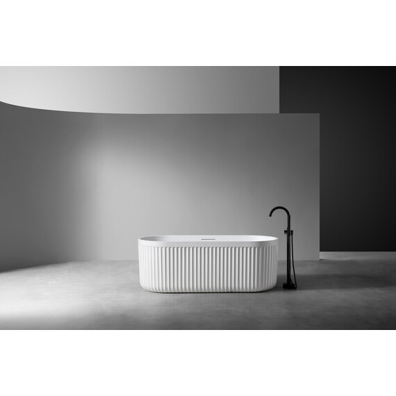 Ванна отдельностоящая Abber Stuttgart 170x75 см AM9925, белый матовый фото 8