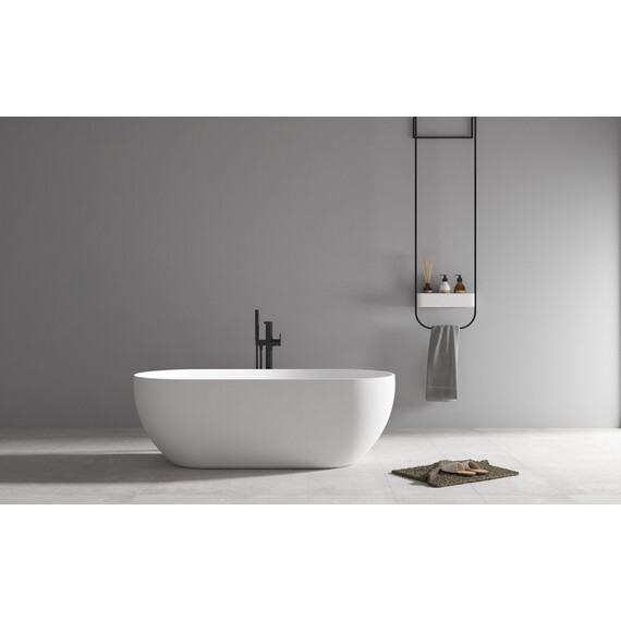 Ванна отдельностоящая Abber 172x79 см AB9241MW, белый матовый фото 8