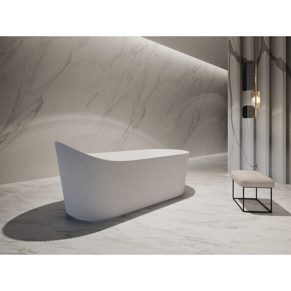 Ванна отдельностоящая Abber 170x80 см AB9445MW, белый матовый фото 10