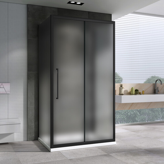 Душевое ограждение Abber Schwarzer Diamant 160x70 см AG30160BMH-S70BM-S70BM, чёрный/матовое фото 2