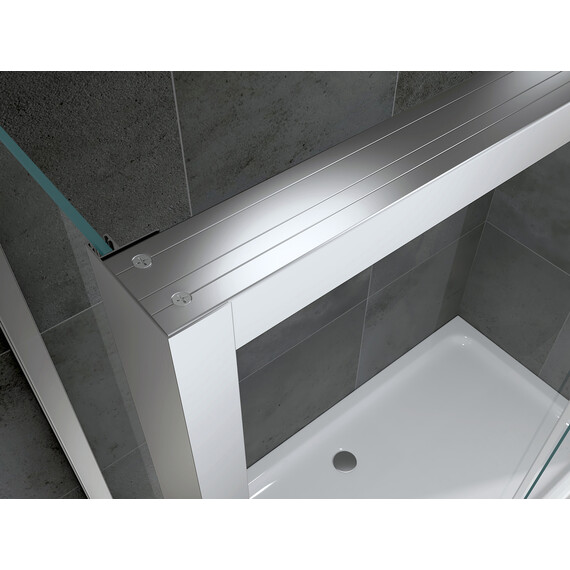 Душевое ограждение Abber Komfort 150х100 см AG93150-S102 (стекло 8 мм) хром/прозрачное фото 3