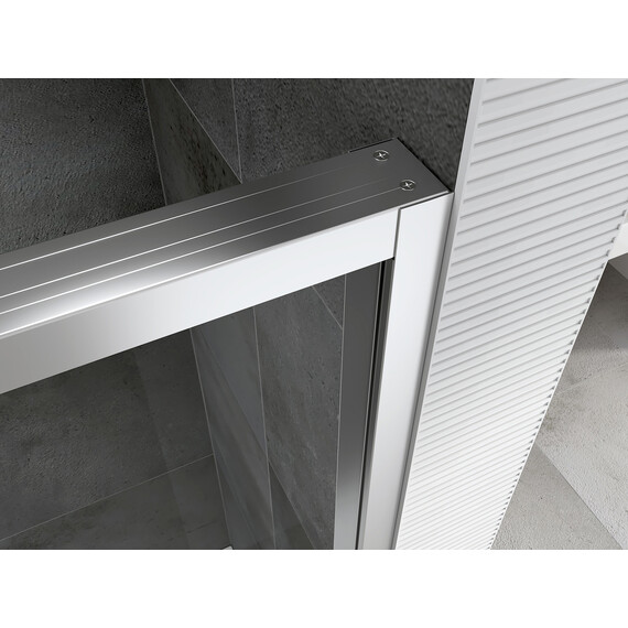 Душевое ограждение Abber Komfort 140х100 см AG93140-S102 (стекло 8 мм) хром/прозрачное фото 4