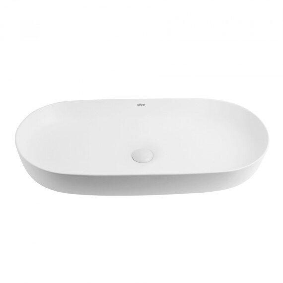 Раковина-чаша Abber Bequem 80 см AC2110MW, белый матовый фото 3