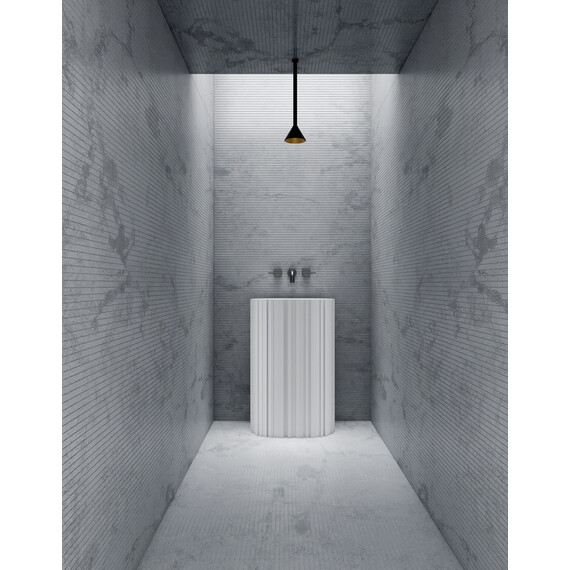 Раковина напольная Abber Stein 58 см AS2551-H, белый матовый фото 2