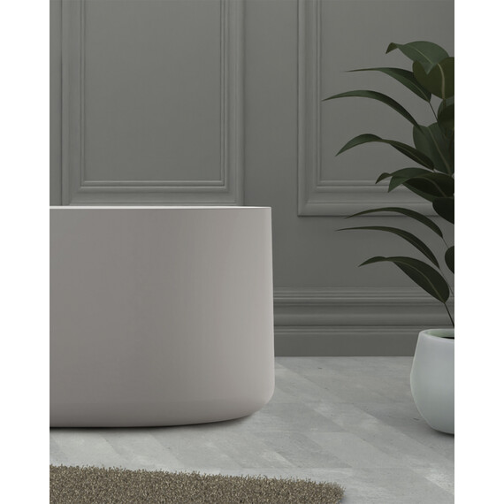 Ванна каменная Abber Stein 170x75 см AS9607, белый матовый фото 8