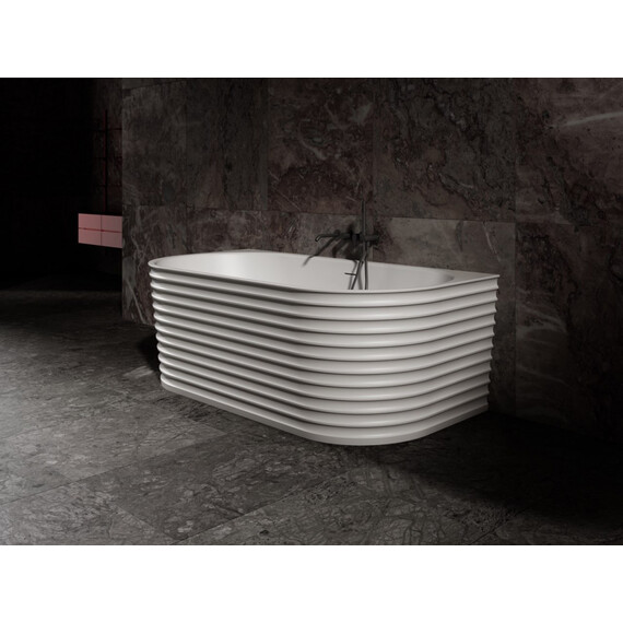 Ванна каменная Abber Stein 170x80 см AS9652, белый матовый фото 8