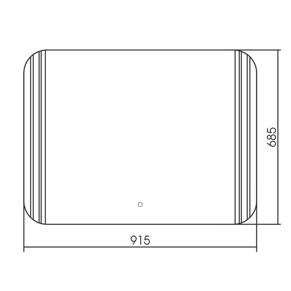 Зеркало Abber See 91,5 см AG6101S фото 3