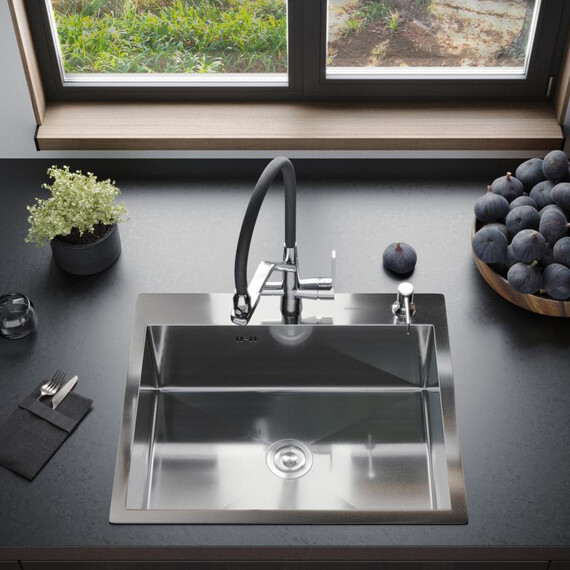 Кухонная мойка Gerhans K36050 1 мм, нержавеющая сталь, Цвет производителя: нержавеющая сталь фото 2