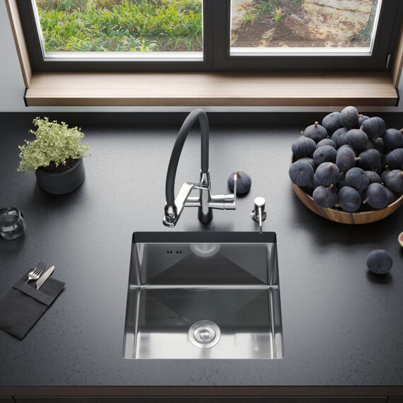 Кухонная мойка Gerhans K34444 1 мм, нержавеющая сталь, Цвет производителя: нержавеющая сталь фото 13