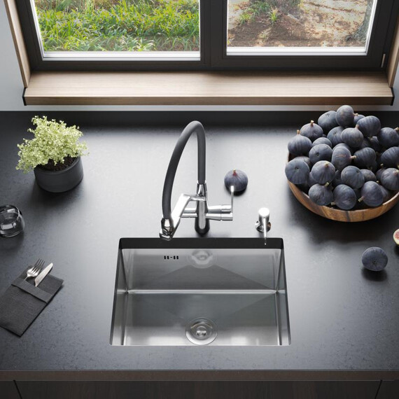 Кухонная мойка Gerhans K35044 1 мм, нержавеющая сталь, Цвет производителя: нержавеющая сталь фото 4