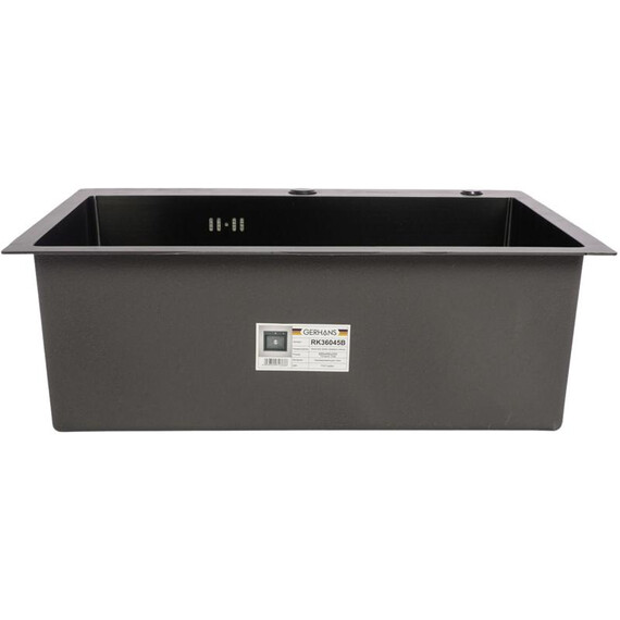 Кухонная мойка Gerhans K36045B 1 мм, PVD графит, Цвет производителя: графит фото 9