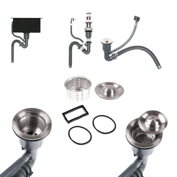 Кухонная мойка Gerhans K36045 1 мм, нержавеющая сталь, Цвет производителя: нержавеющая сталь фото 11