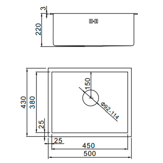 Кухонная мойка Gerhans K35043G 1 мм, золото фото 12