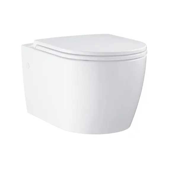 Унитаз подвесной безободковый Grohe BauCeramic 103860SH00 с быстросъемным сиденьем микролифт фото 