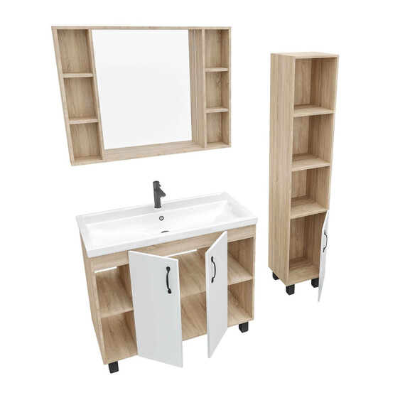 Зеркало Grossman Флай 100 см 201001, дуб сонома фото 2