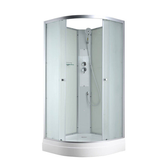 Душевая кабина Avacan 100x100 см C2010N, хром/матовое (безсиликоновая сборка) фото 