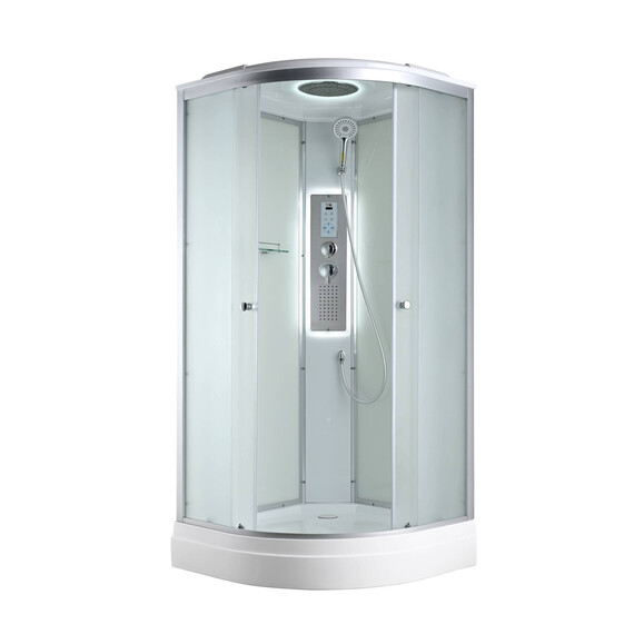 Гидробокс Avacan 80x80 см C2080LED, хром/матовое (безсиликоновая сборка) фото 