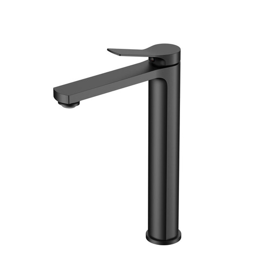 Смеситель для раковины высокий Vincea Arco VBF-4AR02MB, чёрный фото 